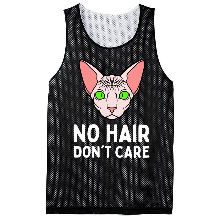 No Hair Dont Care Sphynx Cat Mesh Reversible Basketball Jersey Tank