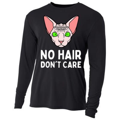 No Hair Dont Care Sphynx Cat Cooling Performance Long Sleeve Crew