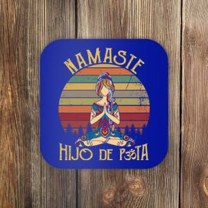 Namaste Hijo De Puta Meaningful Gift Yoga Lover Meaningful Gift Namastay 6 Feet Coaster