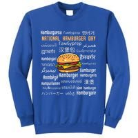 National Hamburger Day American Foods Various Languages Cute Gift Sweatshirt