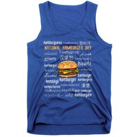 National Hamburger Day American Foods Various Languages Cute Gift Tank Top