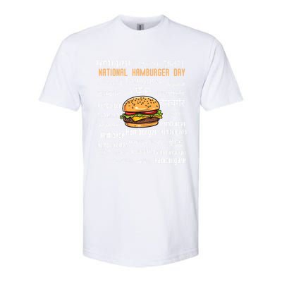 National Hamburger Day American Foods Various Languages Cute Gift Softstyle CVC T-Shirt