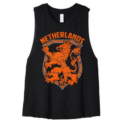 Netherlands Holland Dutch Amsterdam Nederland Dutch Women's Racerback Cropped Tank