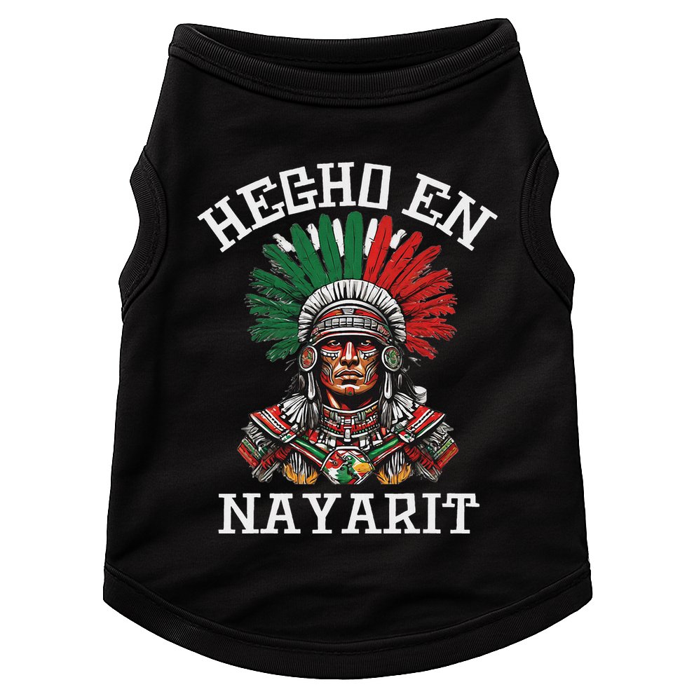 Nayarit Hecho En Nayarit Aztec Warrior Mexico Doggie Tank