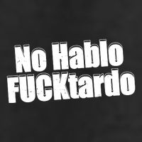No Hablo Fucktardo Funny 7 Panel Mesh Trucker Snapback Hat