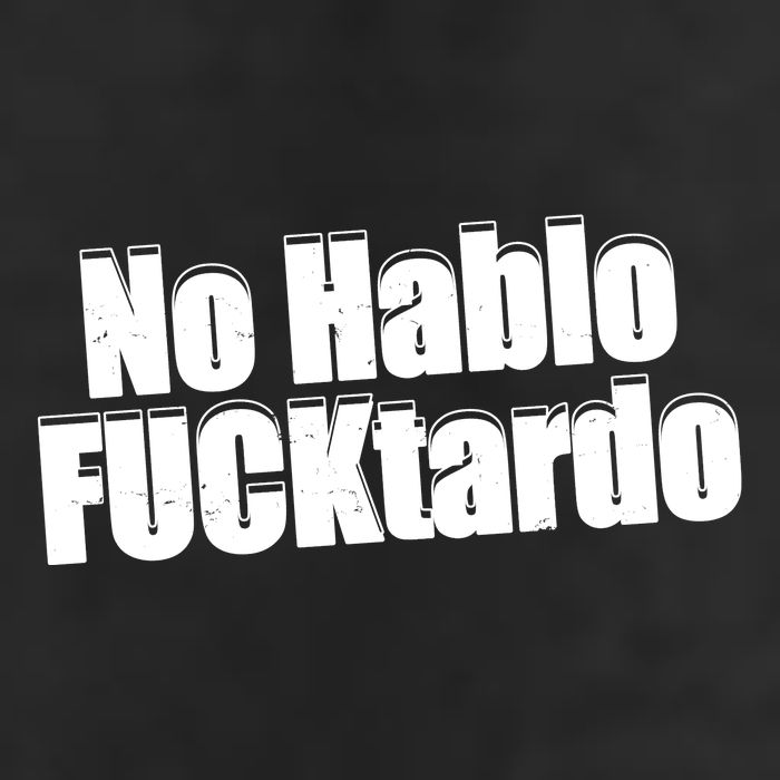 No Hablo Fucktardo Funny 7 Panel Mesh Trucker Snapback Hat