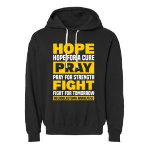 Neuroblastom Hope For Healing Prayers For Strength Gift Garment-Dyed Fleece Hoodie