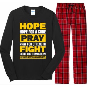 Neuroblastom Hope For Healing Prayers For Strength Gift Long Sleeve Pajama Set