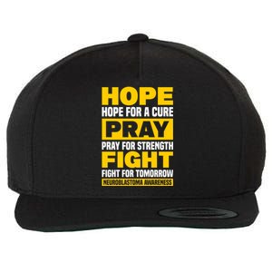 Neuroblastom Hope For Healing Prayers For Strength Gift Wool Snapback Cap