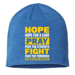 Neuroblastom Hope For Healing Prayers For Strength Gift Sustainable Beanie