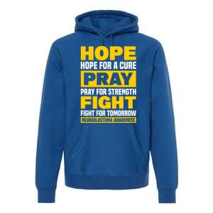 Neuroblastom Hope For Healing Prayers For Strength Gift Premium Hoodie