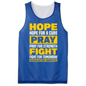 Neuroblastom Hope For Healing Prayers For Strength Gift Mesh Reversible Basketball Jersey Tank