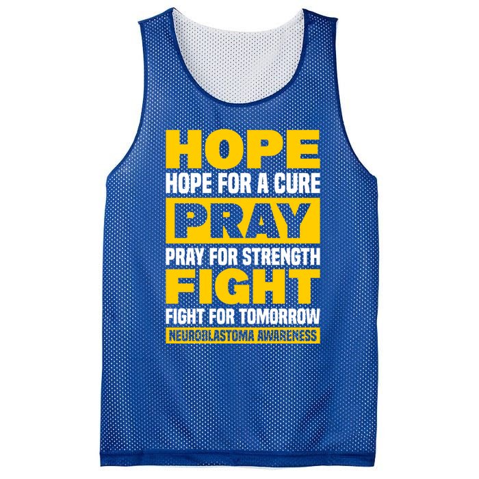 Neuroblastom Hope For Healing Prayers For Strength Gift Mesh Reversible Basketball Jersey Tank