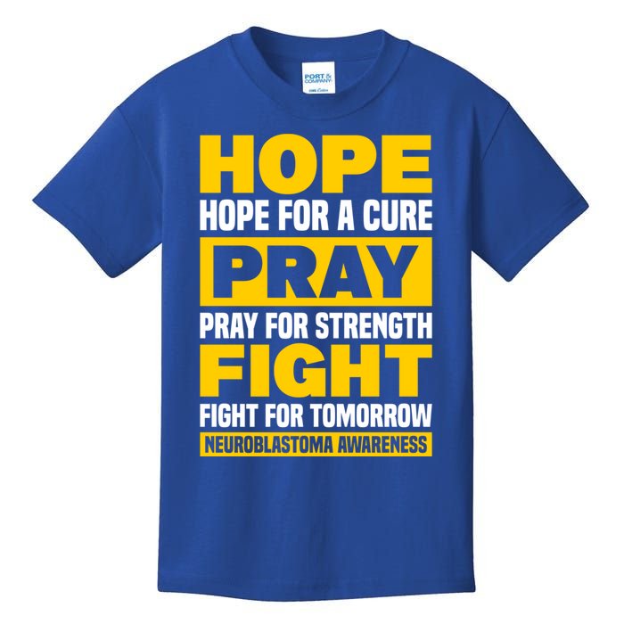 Neuroblastom Hope For Healing Prayers For Strength Gift Kids T-Shirt