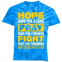 Neuroblastom Hope For Healing Prayers For Strength Gift Kids Tie-Dye T-Shirt