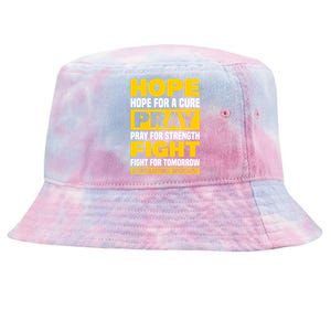 Neuroblastom Hope For Healing Prayers For Strength Gift Tie-Dyed Bucket Hat