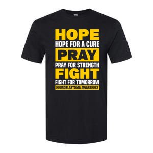 Neuroblastom Hope For Healing Prayers For Strength Gift Softstyle CVC T-Shirt