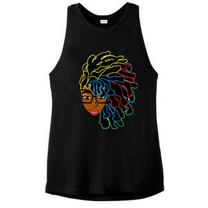 Natural Hair For Black Dreadlock Beauty Design 1 Funny Gift Ladies PosiCharge Tri-Blend Wicking Tank