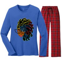 Natural Hair For Black Dreadlock Beauty Design 1 Funny Gift Women's Long Sleeve Flannel Pajama Set 