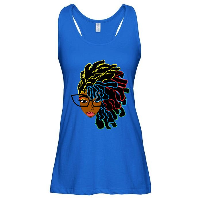 Natural Hair For Black Dreadlock Beauty Design 1 Funny Gift Ladies Essential Flowy Tank