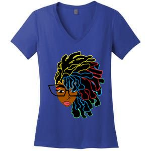 Natural Hair For Black Dreadlock Beauty Design 1 Funny Gift Women's V-Neck T-Shirt