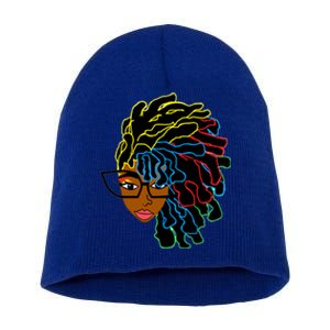 Natural Hair For Black Dreadlock Beauty Design 1 Funny Gift Short Acrylic Beanie