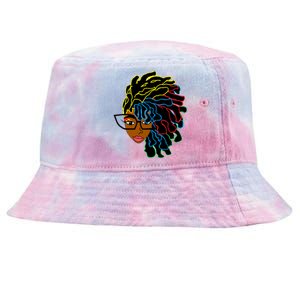 Natural Hair For Black Dreadlock Beauty Design 1 Funny Gift Tie-Dyed Bucket Hat