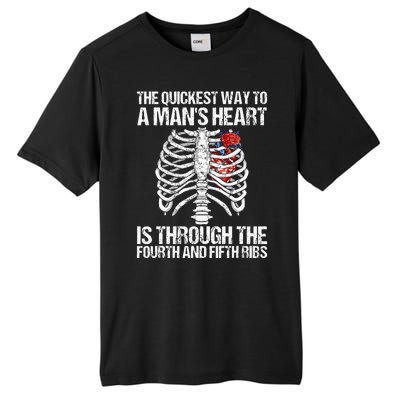 Nurse Humor Funny The Quickest Way To A ManS Heart Tall Fusion ChromaSoft Performance T-Shirt