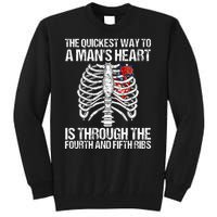 Nurse Humor Funny The Quickest Way To A ManS Heart Tall Sweatshirt