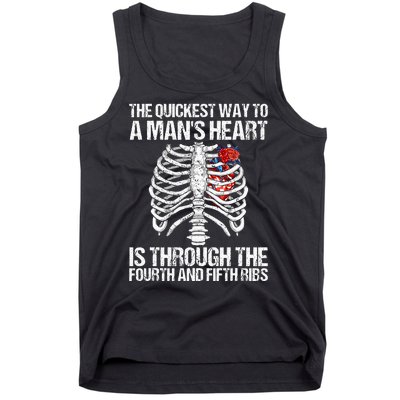 Nurse Humor Funny The Quickest Way To A ManS Heart Tank Top