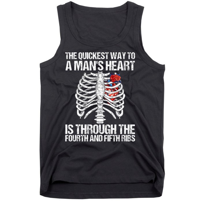 Nurse Humor Funny The Quickest Way To A ManS Heart Tank Top