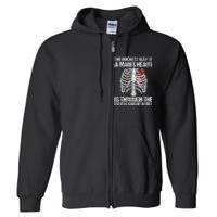 Nurse Humor Funny The Quickest Way To A ManS Heart Full Zip Hoodie