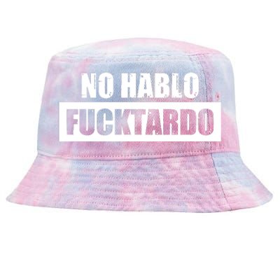 No Hablo Fucktardo Tie-Dyed Bucket Hat