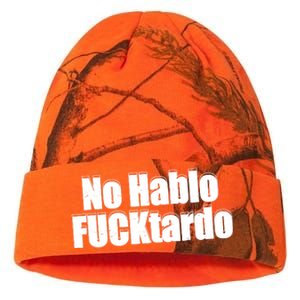 No Hablo Fucktardo Offensive Funny Kati Licensed 12" Camo Beanie