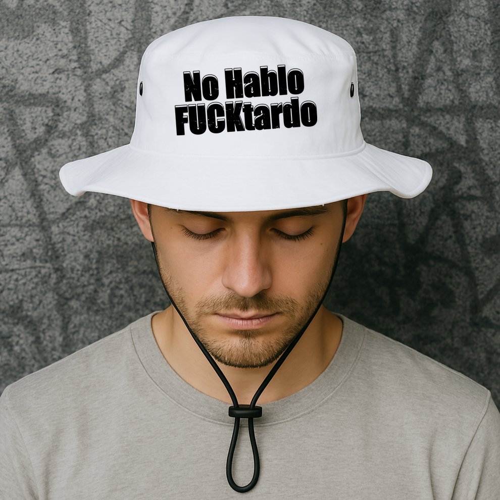 No Hablo Fucktardo Offensive Funny Bucket Hat