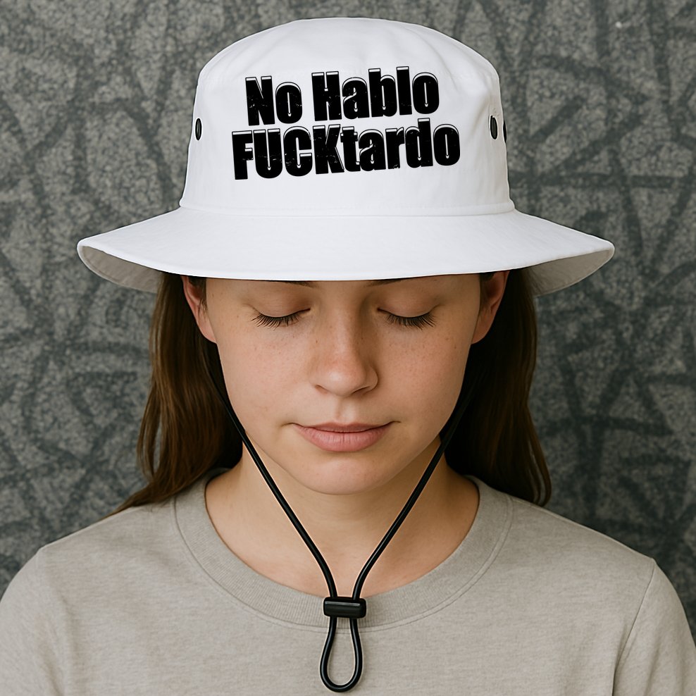 No Hablo Fucktardo Offensive Funny Bucket Hat