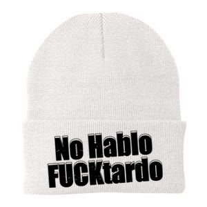 No Hablo Fucktardo Offensive Funny Knit Cap Winter Beanie