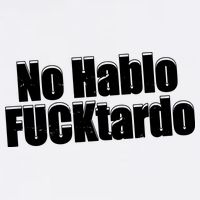 No Hablo Fucktardo Offensive Funny Poster