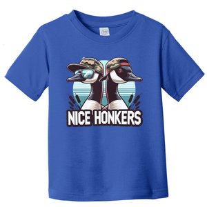 Nice Honker Funny Dad Love Hunting Father Day Funny Gift Toddler T-Shirt