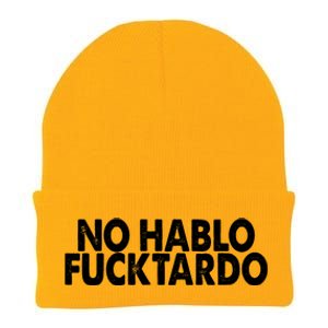 No Hablo Fucktardo Funny Knit Cap Winter Beanie