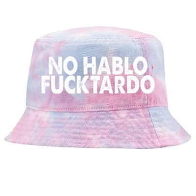 No Hablo Fucktardo Funny Tie-Dyed Bucket Hat