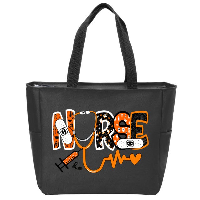 Nurse Halloween Festive Zip Tote Bag