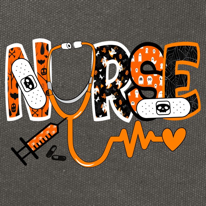 Nurse Halloween Festive Cotton Canvas Backpack