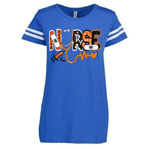 Nurse Halloween Festive Enza Ladies Jersey Football T-Shirt