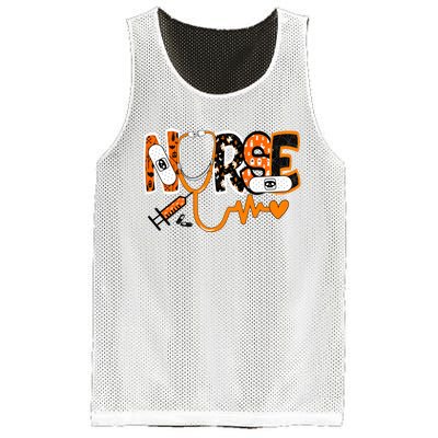 Nurse Halloween Festive Mesh Reversible Basketball Jersey Tank