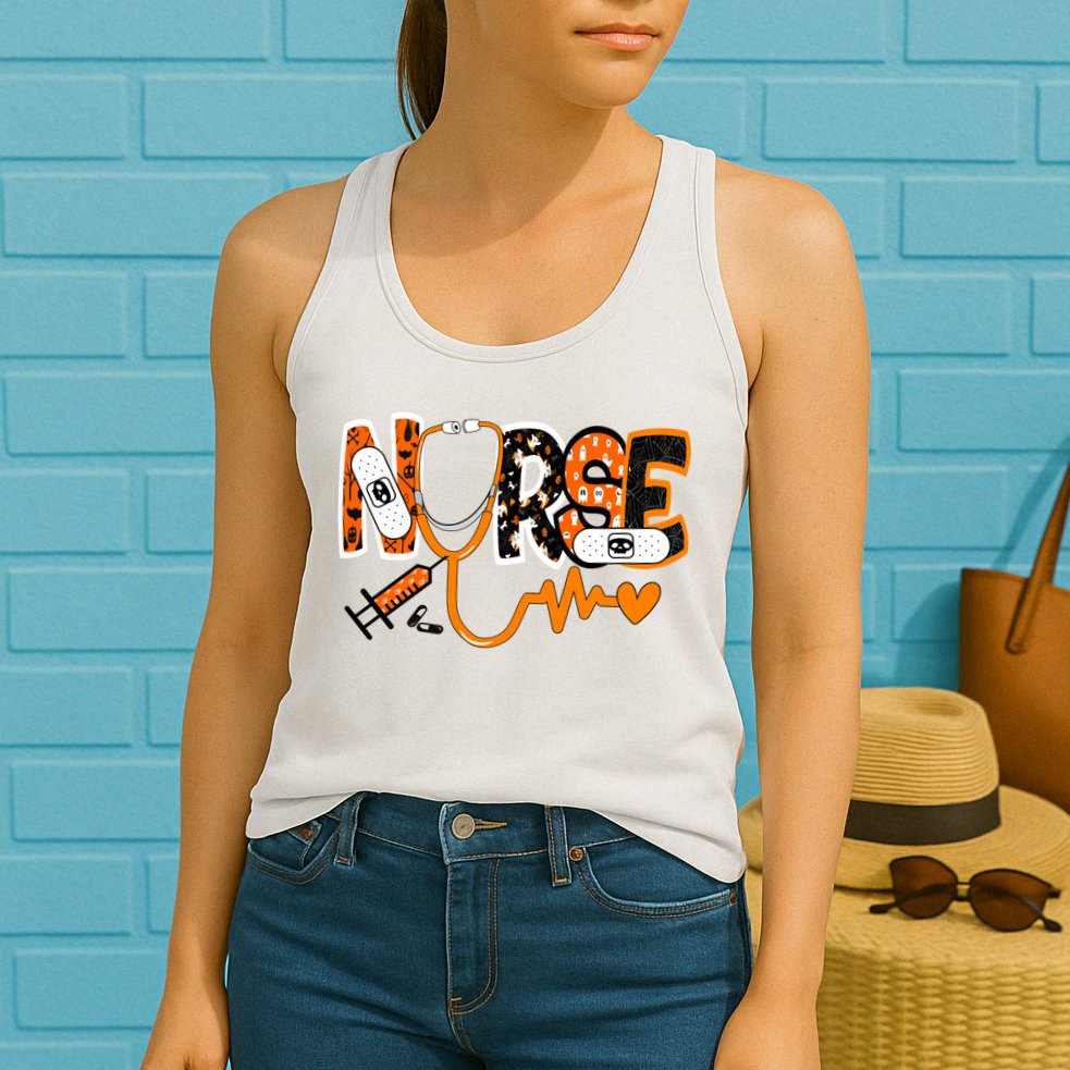 Nurse Halloween Festive Womens Tank Top
