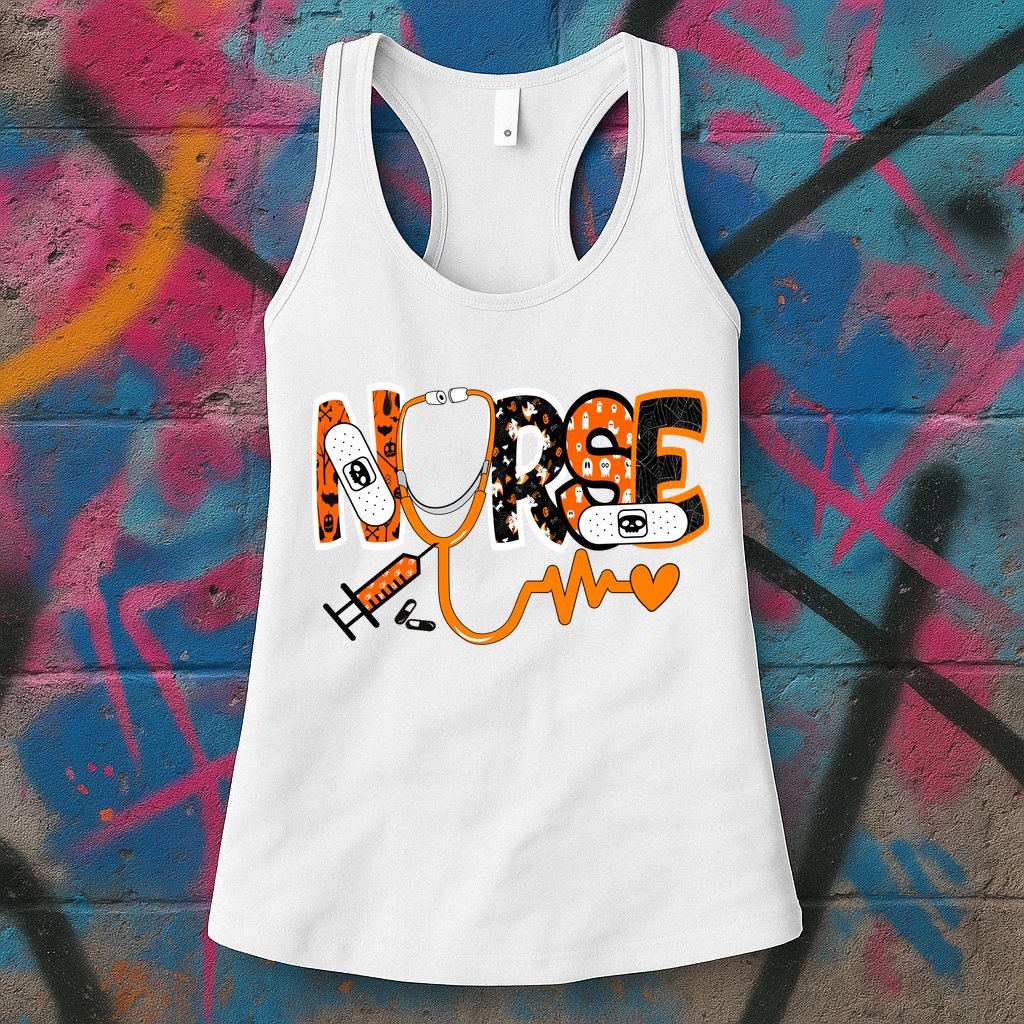 Nurse Halloween Festive Womens Tank Top