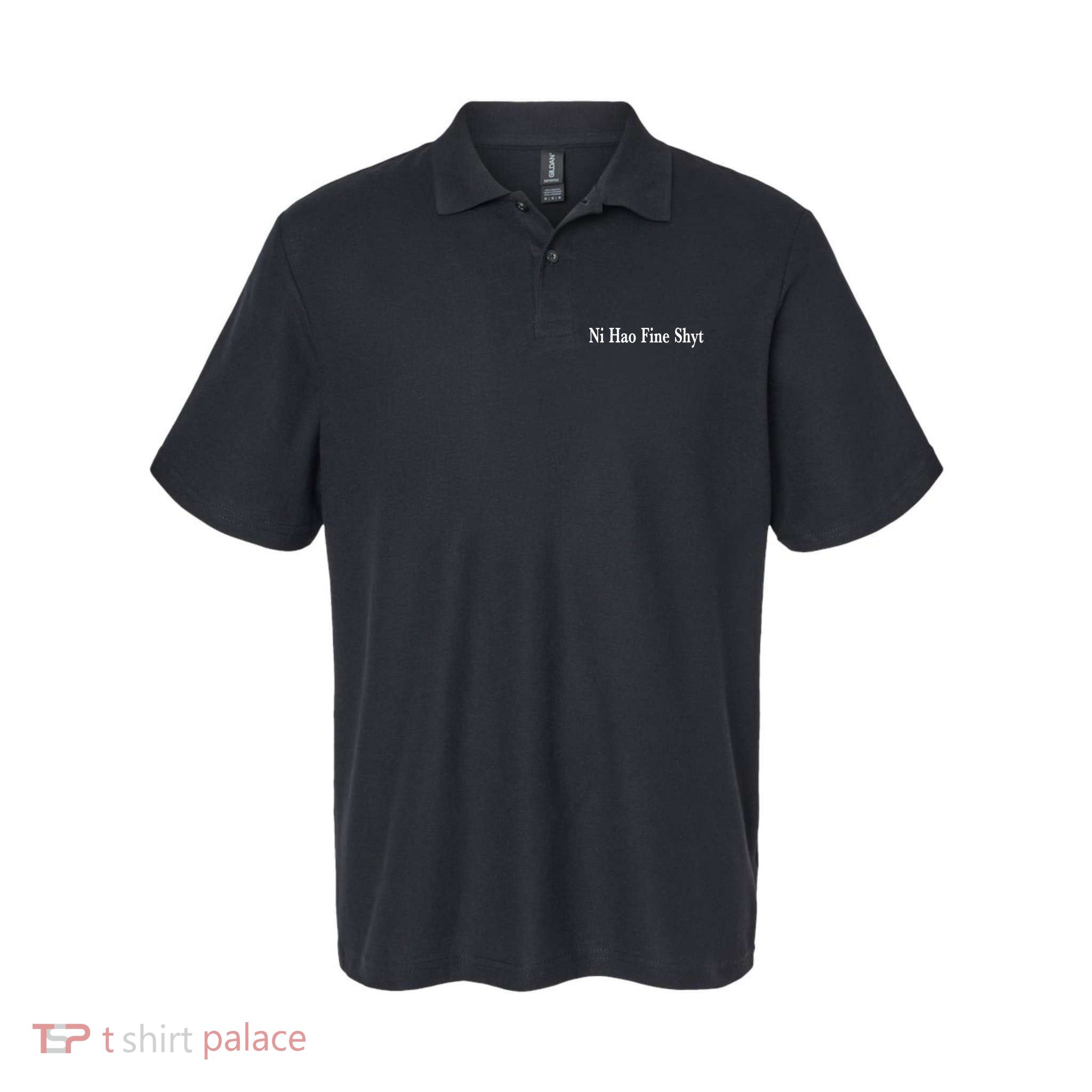 Ni Hao Fine Shyt Meme Slogan Polo