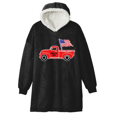 Nikki Haley For President 2024 Hooded Wearable Blanket