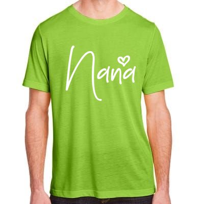 Nana Heart Grandma Women Christmas Mother's Day Birthday Gift Adult ChromaSoft Performance T-Shirt